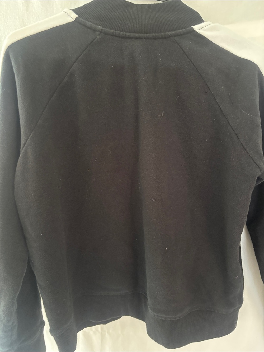 Reebok Womens Black Quarter-Zip Pullover with White Logo Pants as well. - Picture 3 of 10